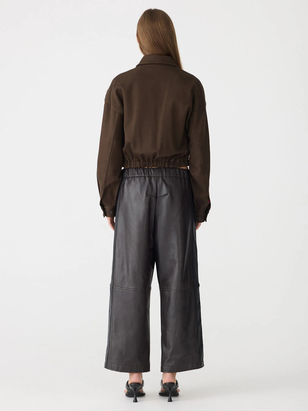 Double Twill Utility Jacket Dark Brown