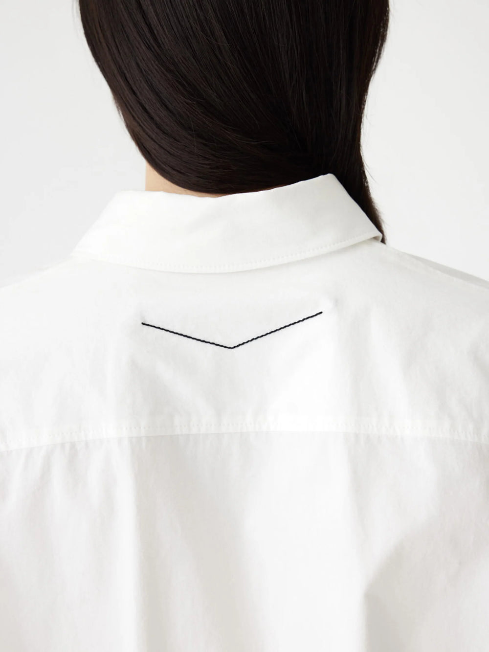 Crushed Cotton Gathered Shirt Natural