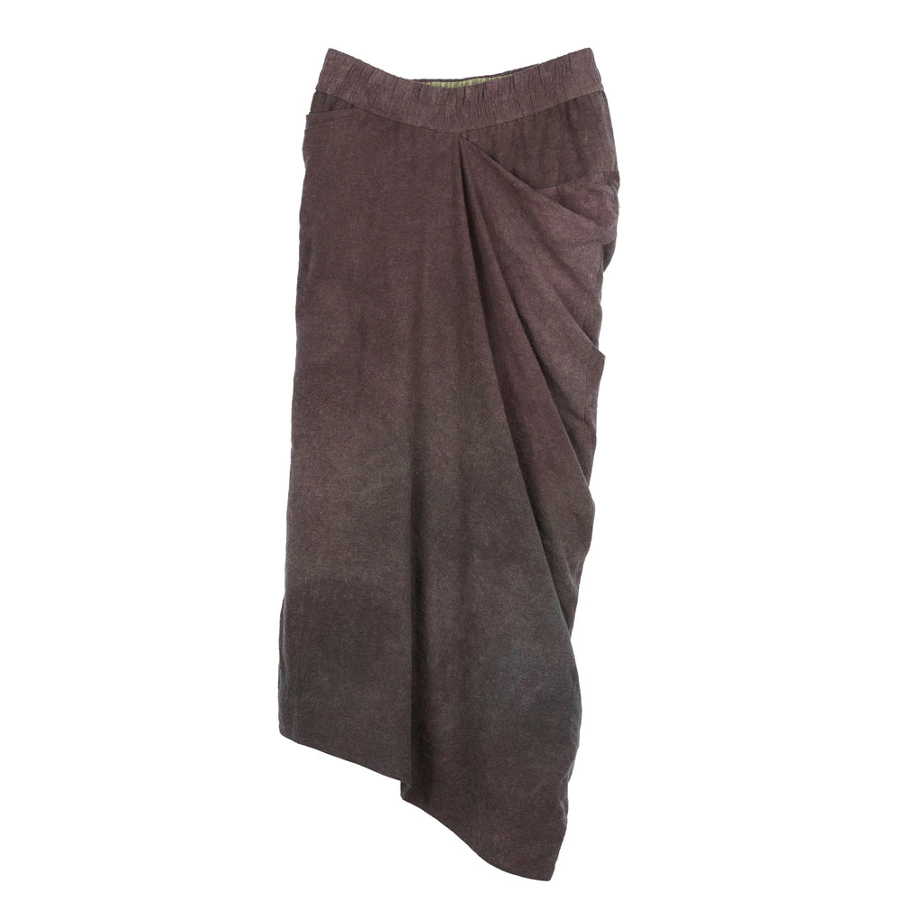 Asymmetric Wrap Skirt