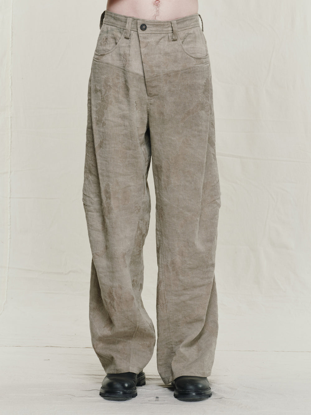 Double Dyed Jacquard Worker Pants