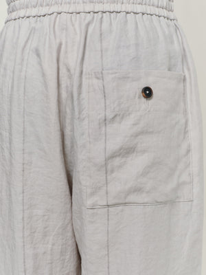 Thin Stripe Twill Drawstring Trousers