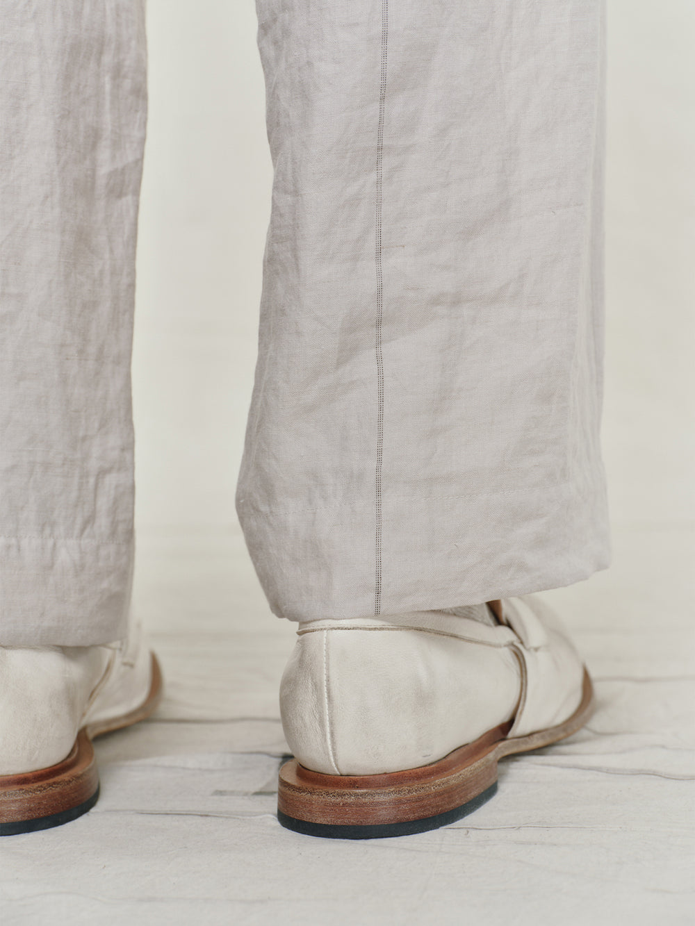 Pleated Twill Trousers