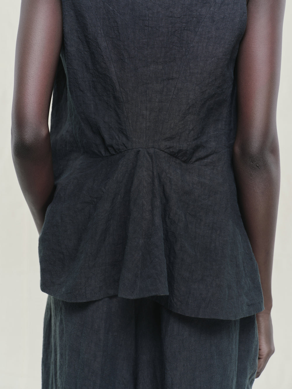 Hand-dyed Classic Linen Canvas Gilet