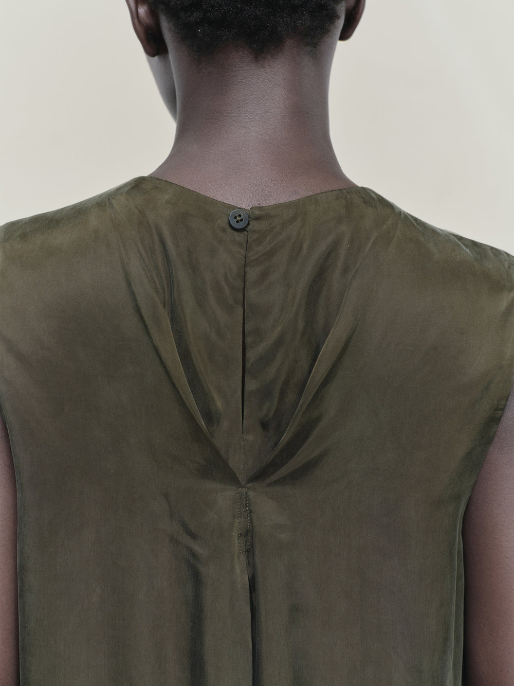 Sand Washed Gathered Sleeveless Top