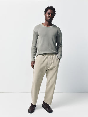 Pull On Pant French Terry Vintage Stone