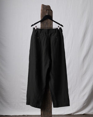 Pleated Puppytooth Tapered Trousers