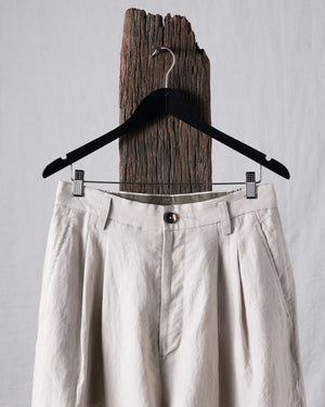 Pleated Twill Trousers