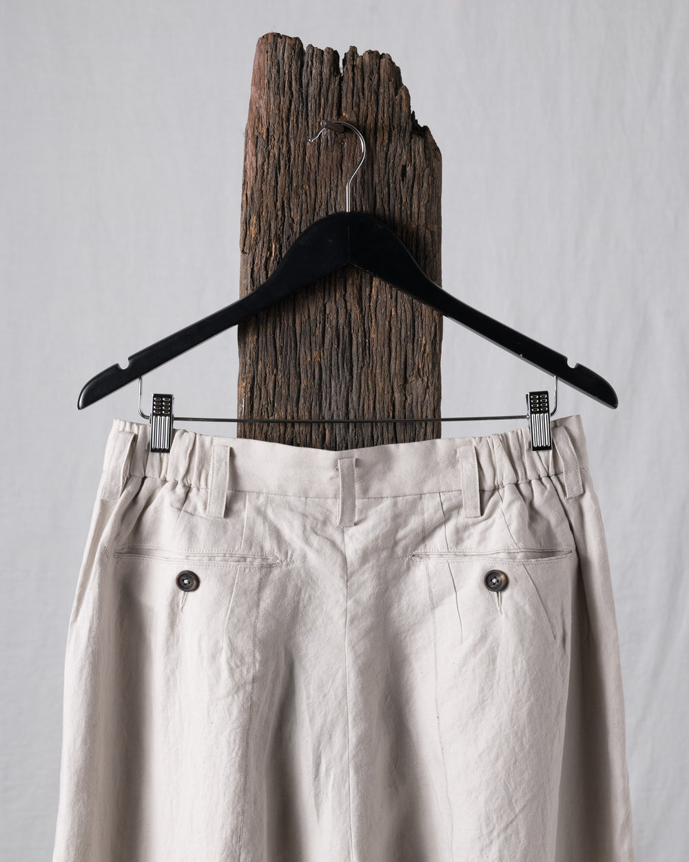 Pleated Twill Trousers