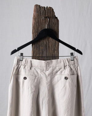 Pleated Twill Trousers