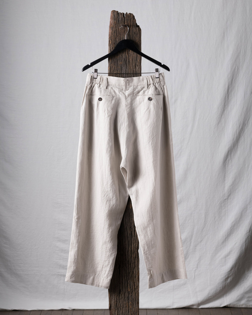 Pleated Twill Trousers