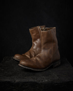 Side Zip Boots Horse Culatta Grey