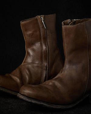 Side Zip Boots Horse Culatta Grey