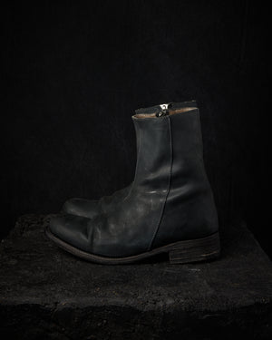 Side Zip Boots Horse Culatta Matte Black