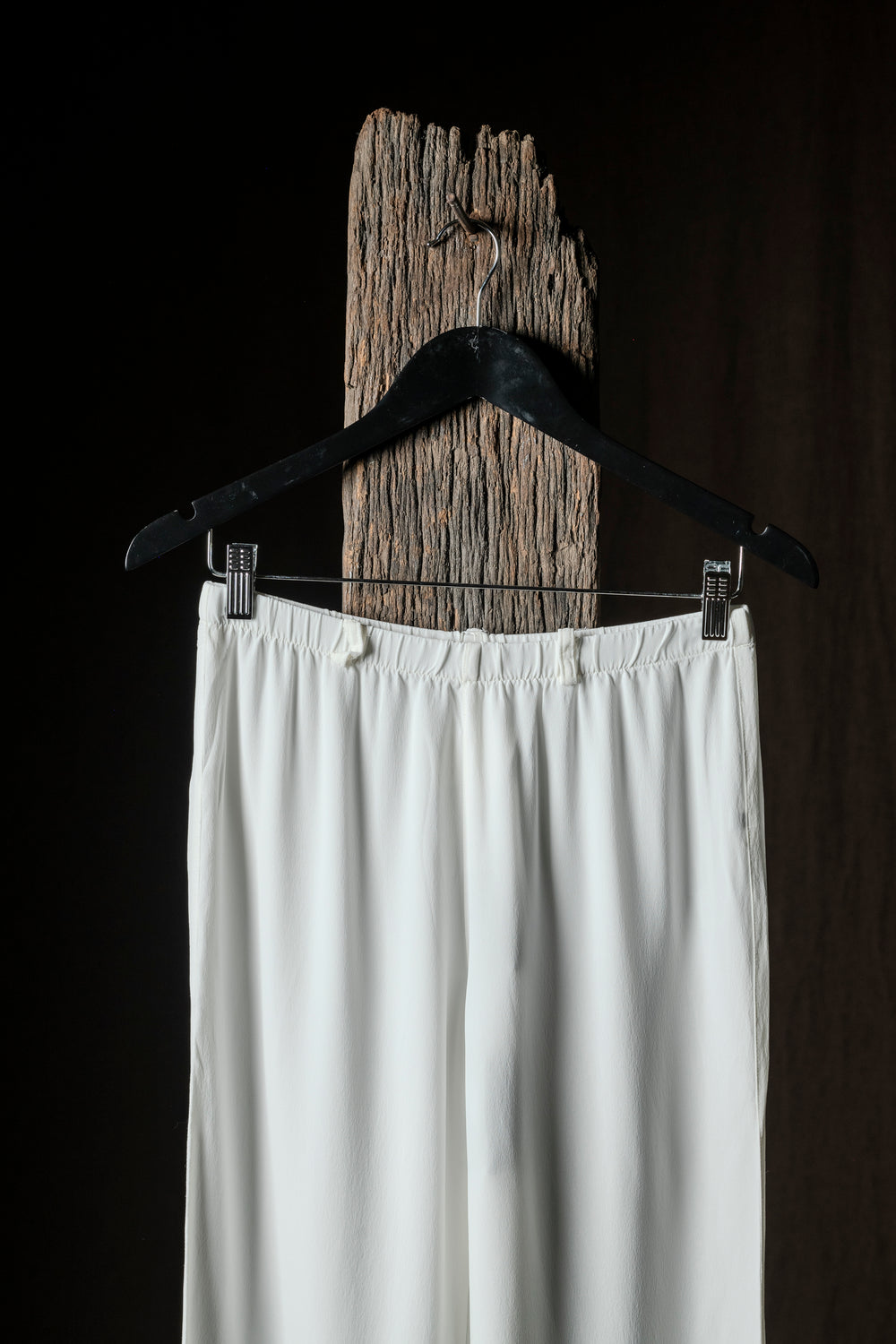 Silk Trousers White