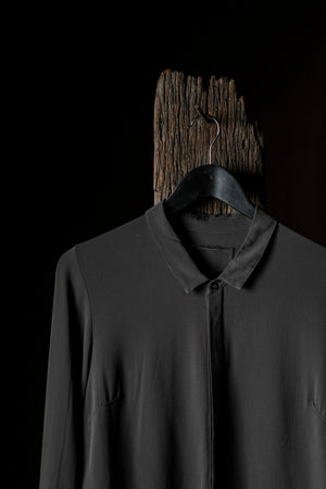 Collar LS Silk Shirt Mole