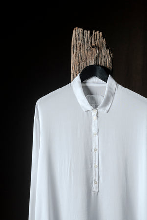 Long Silk Shirt White