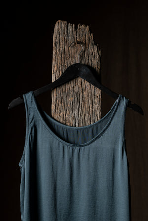 Silk Singlet Indigo