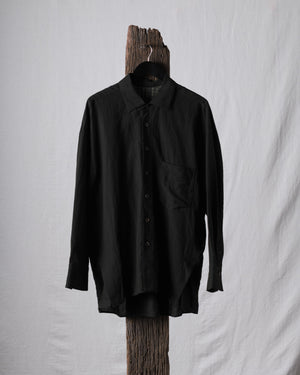 Puppytooth Linen Cocoon Shirt