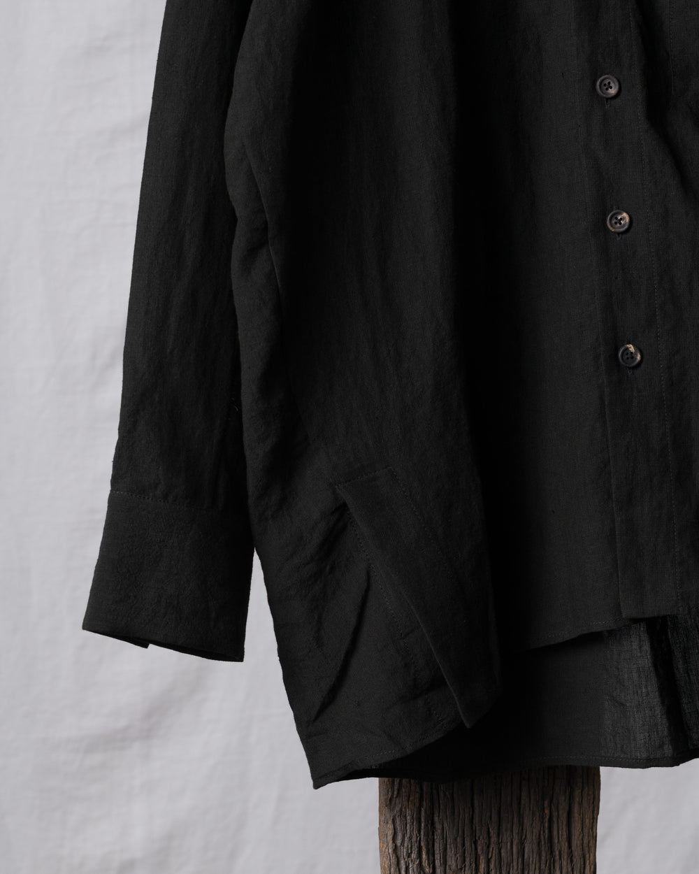 Puppytooth Linen Cocoon Shirt