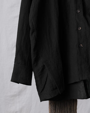 Puppytooth Linen Cocoon Shirt
