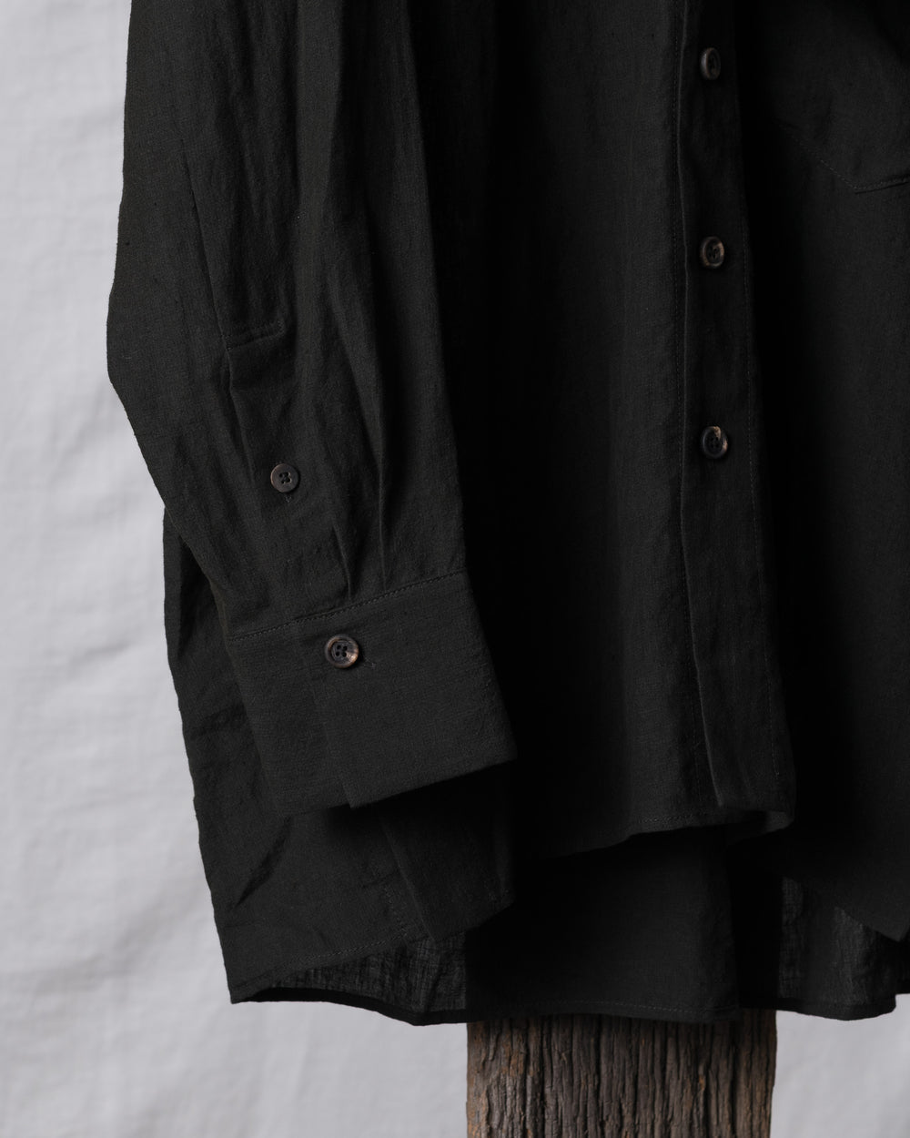 Puppytooth Linen Cocoon Shirt