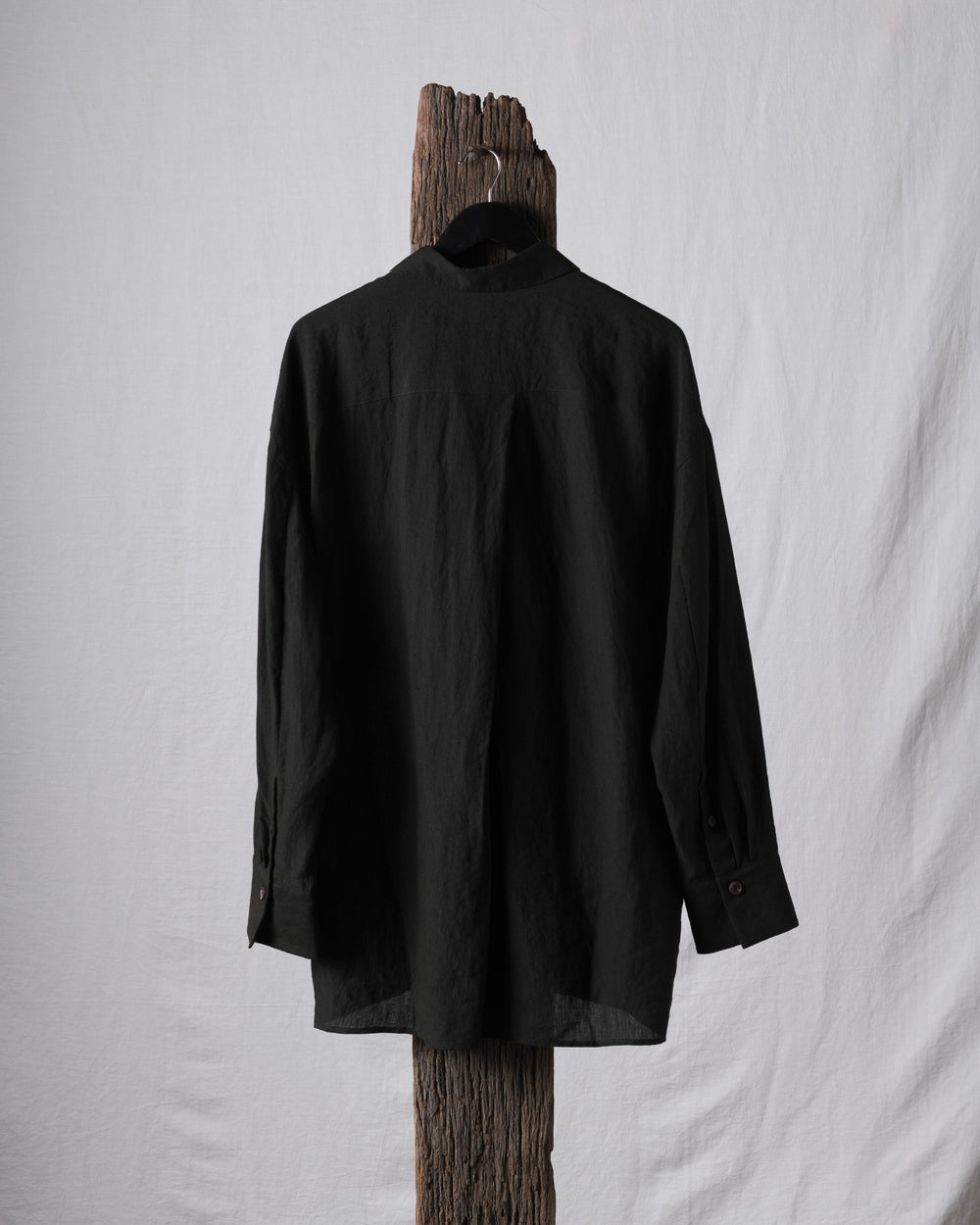 Puppytooth Linen Cocoon Shirt