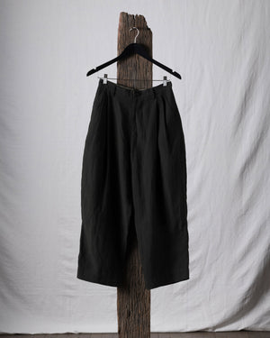 Puppytooth Narrow Fit Linen Trousers