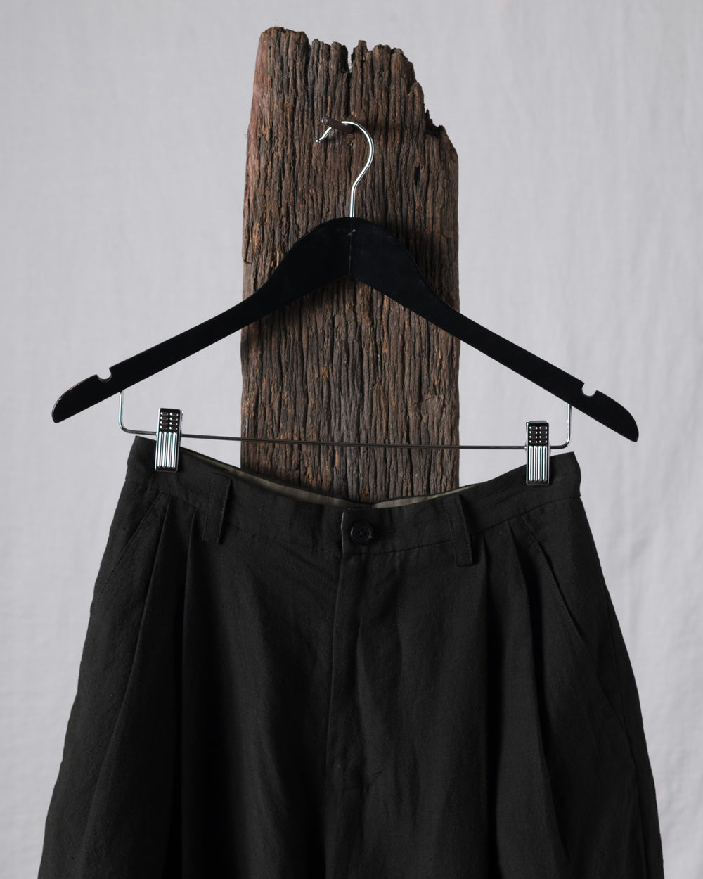 Puppytooth Narrow Fit Linen Trousers