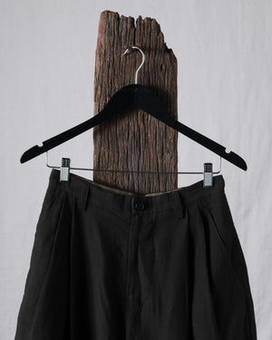 Puppytooth Narrow Fit Linen Trousers