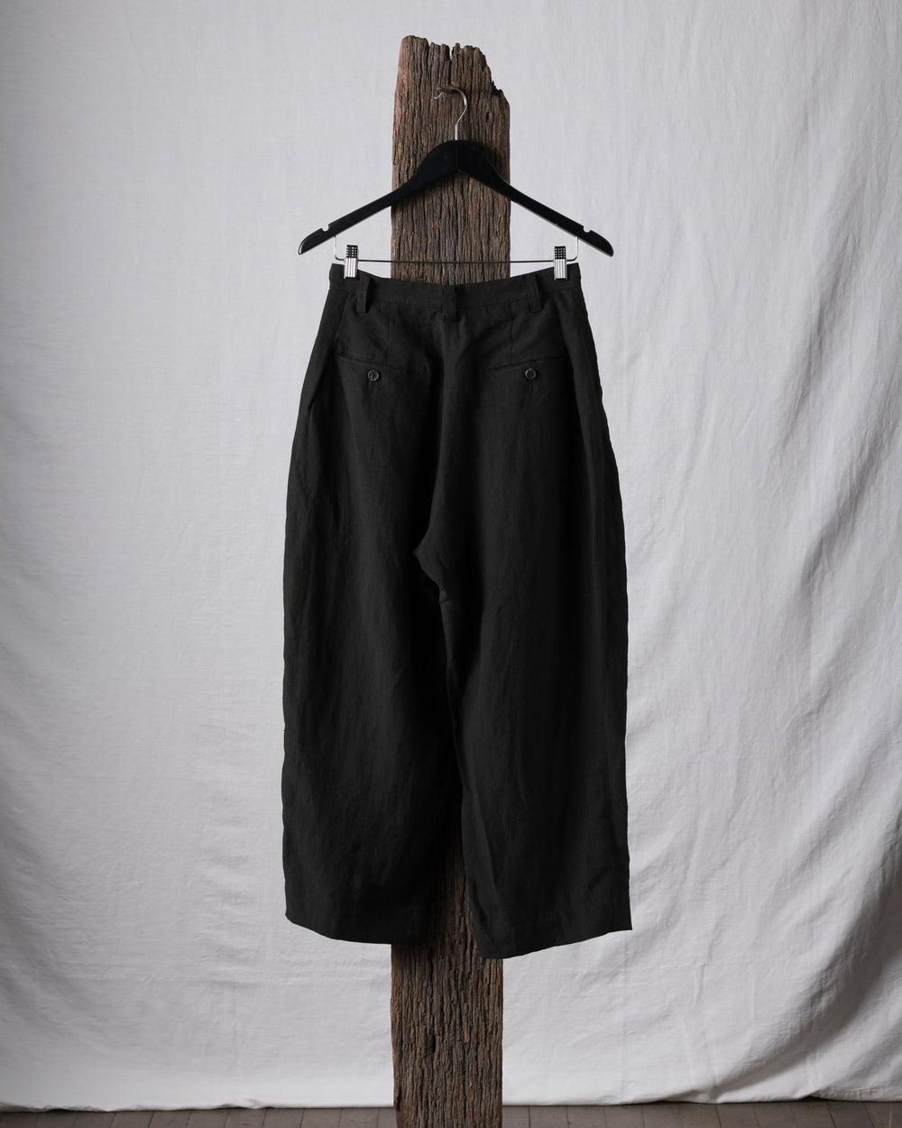 Puppytooth Narrow Fit Linen Trousers