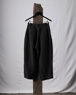 Puppytooth Narrow Fit Linen Trousers