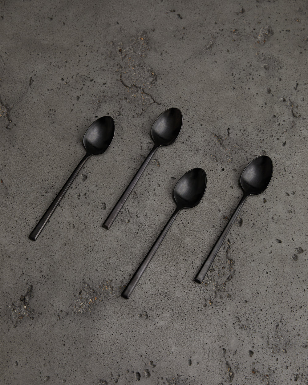 Pure Cutlery Table Spoon in Stonewashed Black