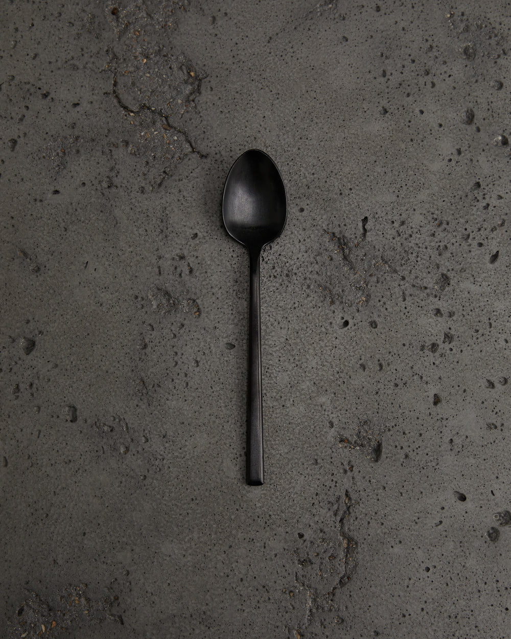 Pure Cutlery Table Spoon in Stonewashed Black