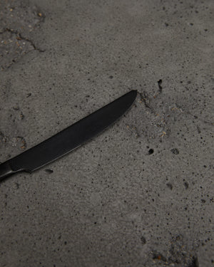 Pure Cutlery Table Knife in Stonewashed Black