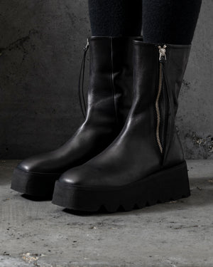 Womens A List Boots with Side Zips Calf Santiago Black