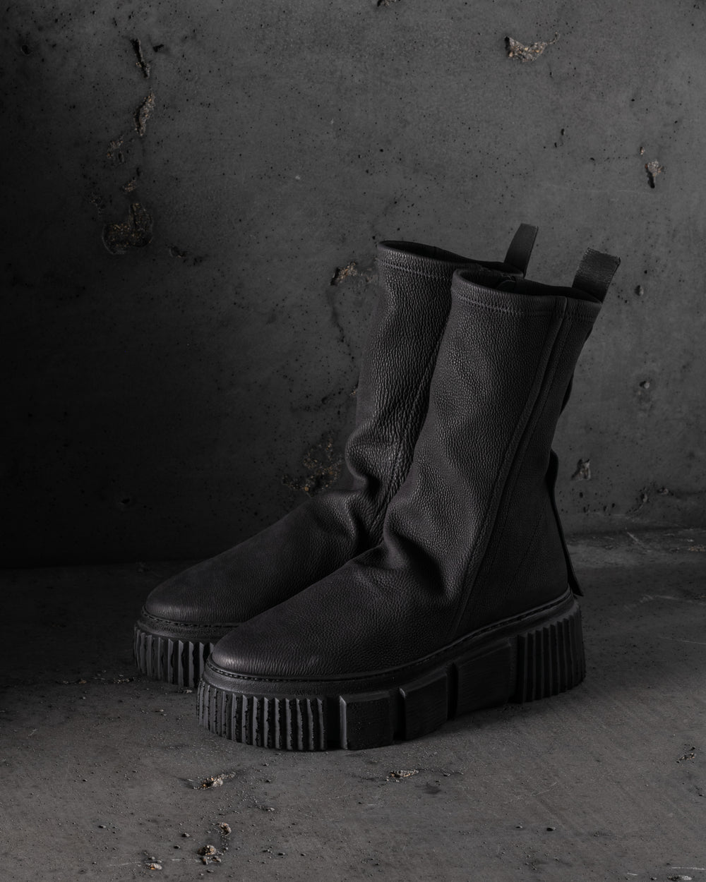 Womens Fabulous Strong Boots Stretch Calf Black