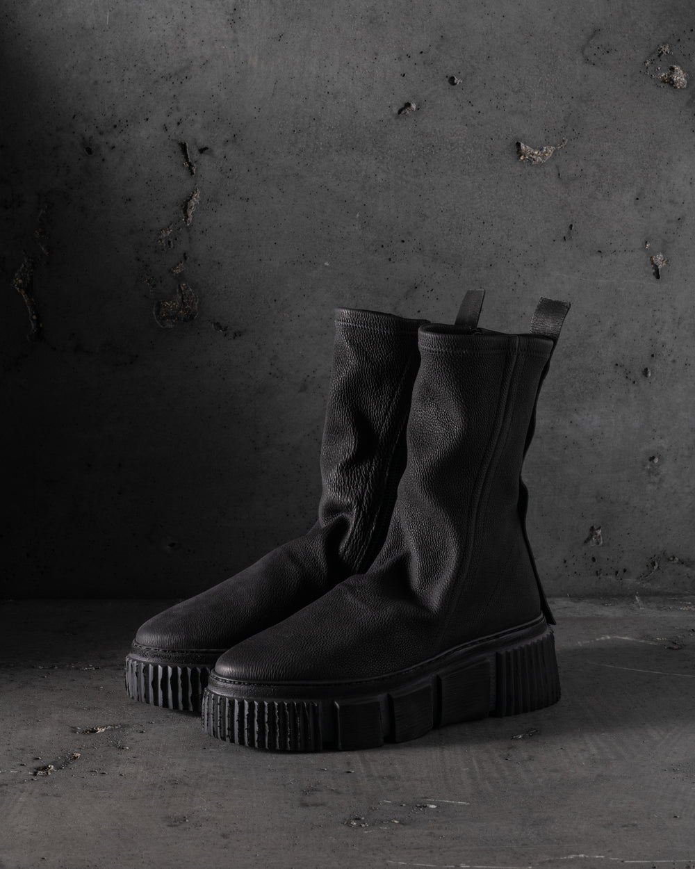 Womens Fabulous Strong Boots Stretch Calf Black