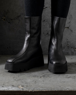 Womens No Fear Boots Calf Santiago Black