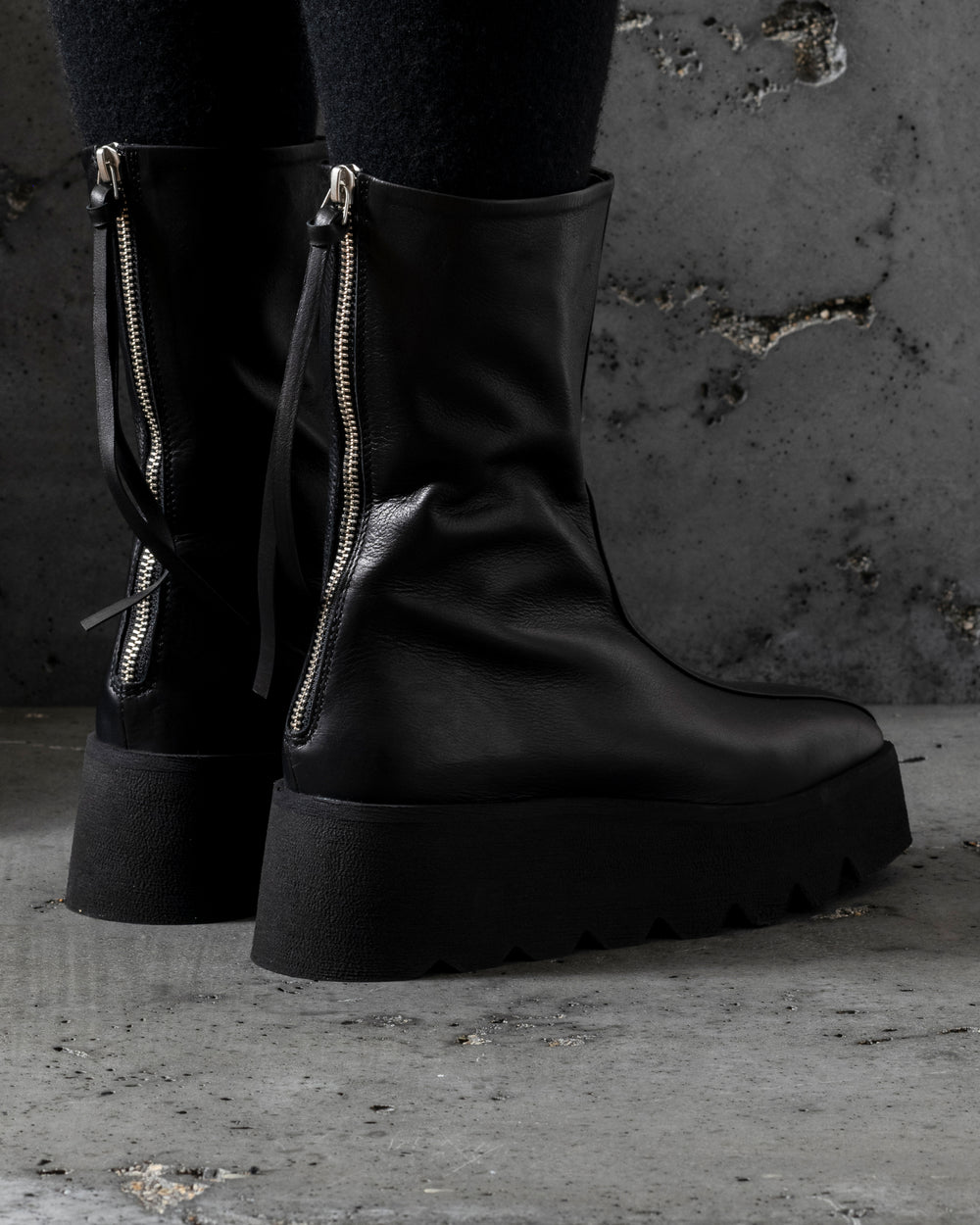 Womens No Fear Boots Calf Santiago Black