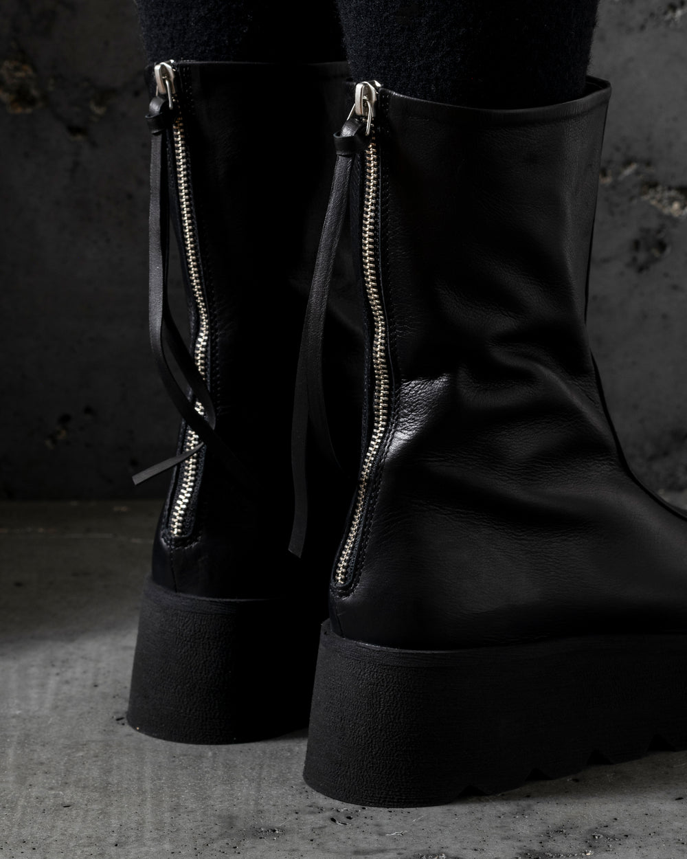 Womens No Fear Boots Calf Santiago Black