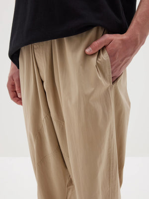 Cotton Voluminous Pant Light Tan