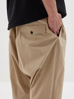 Cotton Voluminous Pant Light Tan