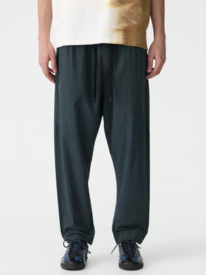 Crushed Cotton Pull On Pant Washed Navy