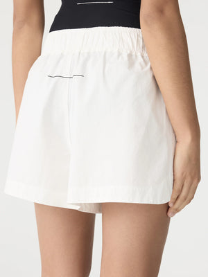 Crushed Cotton Tennis Short Natural