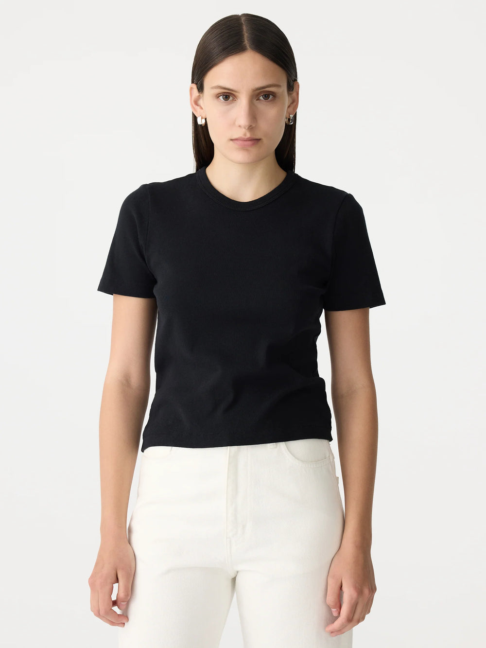 Rib Baby T-Shirt Black