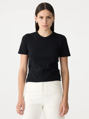 Rib Baby T-Shirt Black
