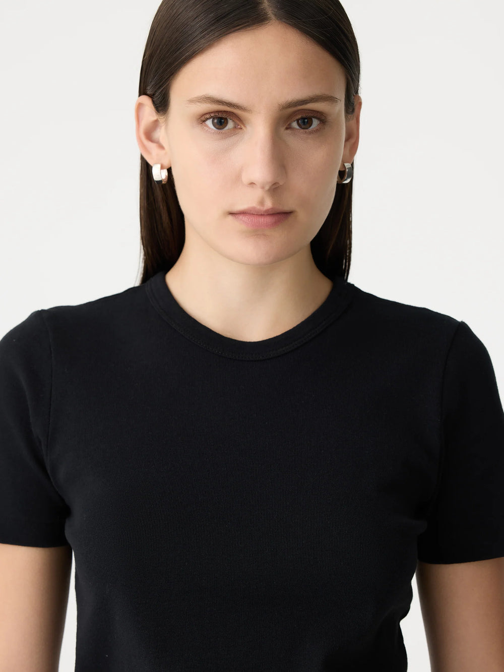 Rib Baby T-Shirt Black