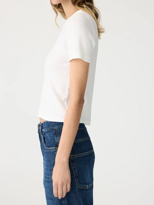 Rib Baby T-Shirt White