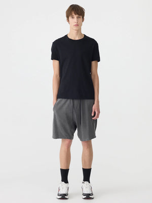 Pigment Lo Slung Short Washed Black