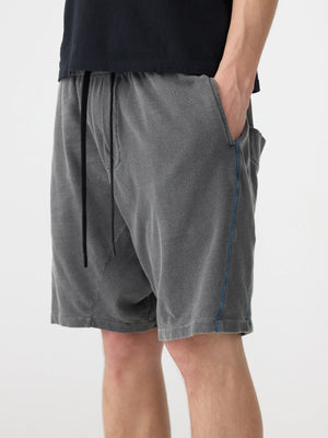 Pigment Lo Slung Short Washed Black